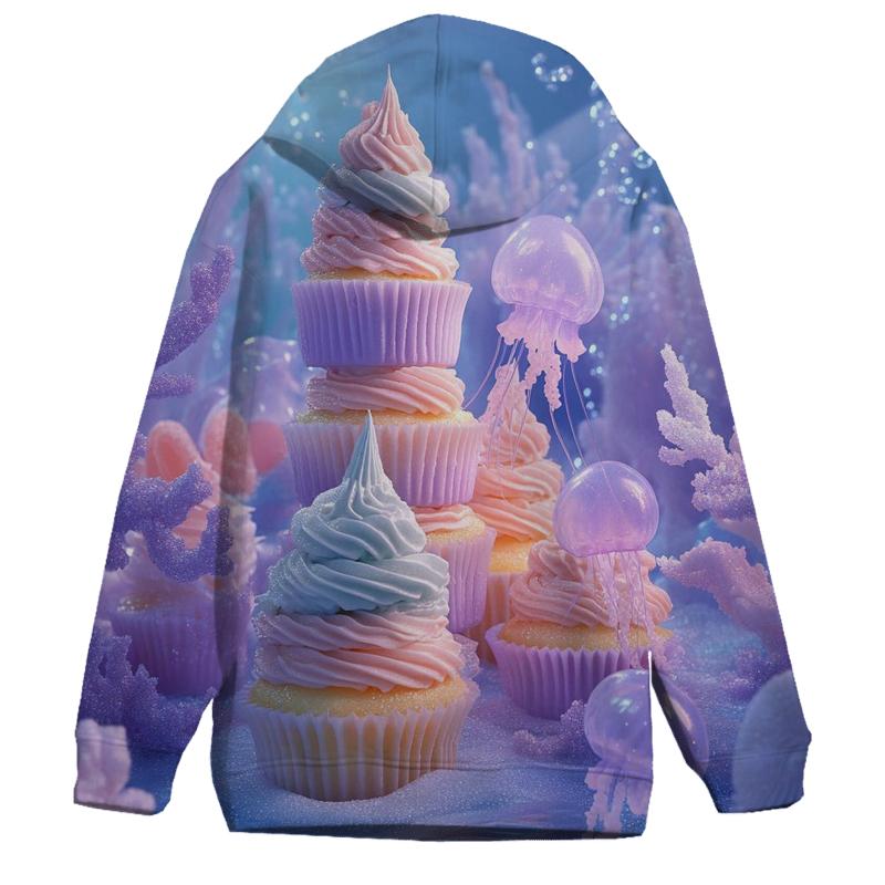 Cupcake Coral Reef zip-up hoodies