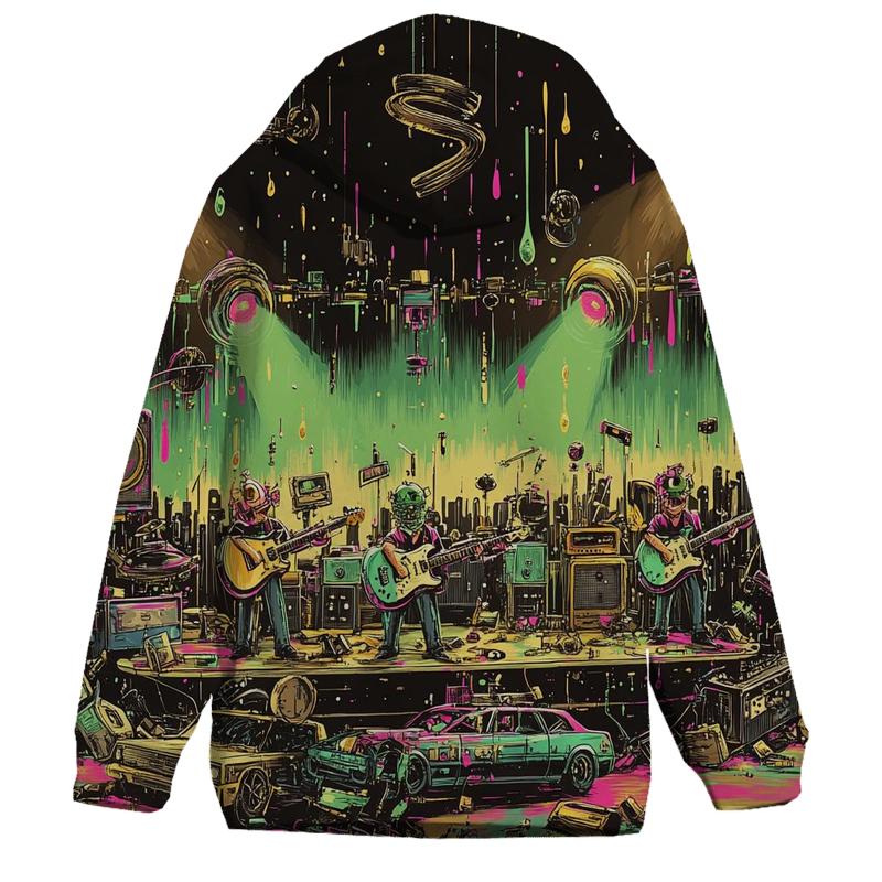 Galactic Garage Band Showdown premium hoodies