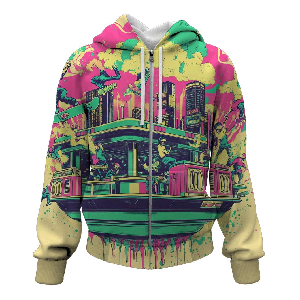 Neon Skate Diner Riot heavyweight hoodies