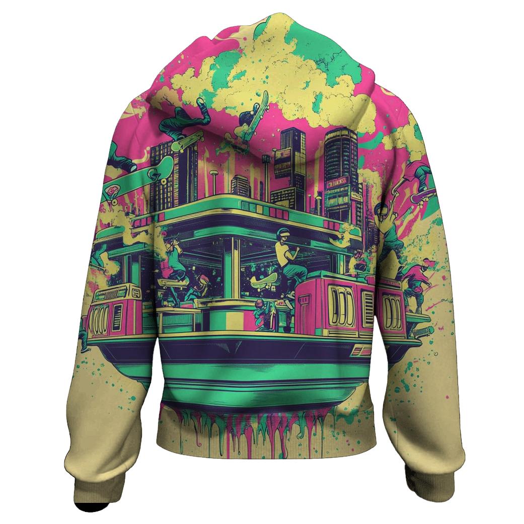 Neon Skate Diner Riot heavyweight hoodies