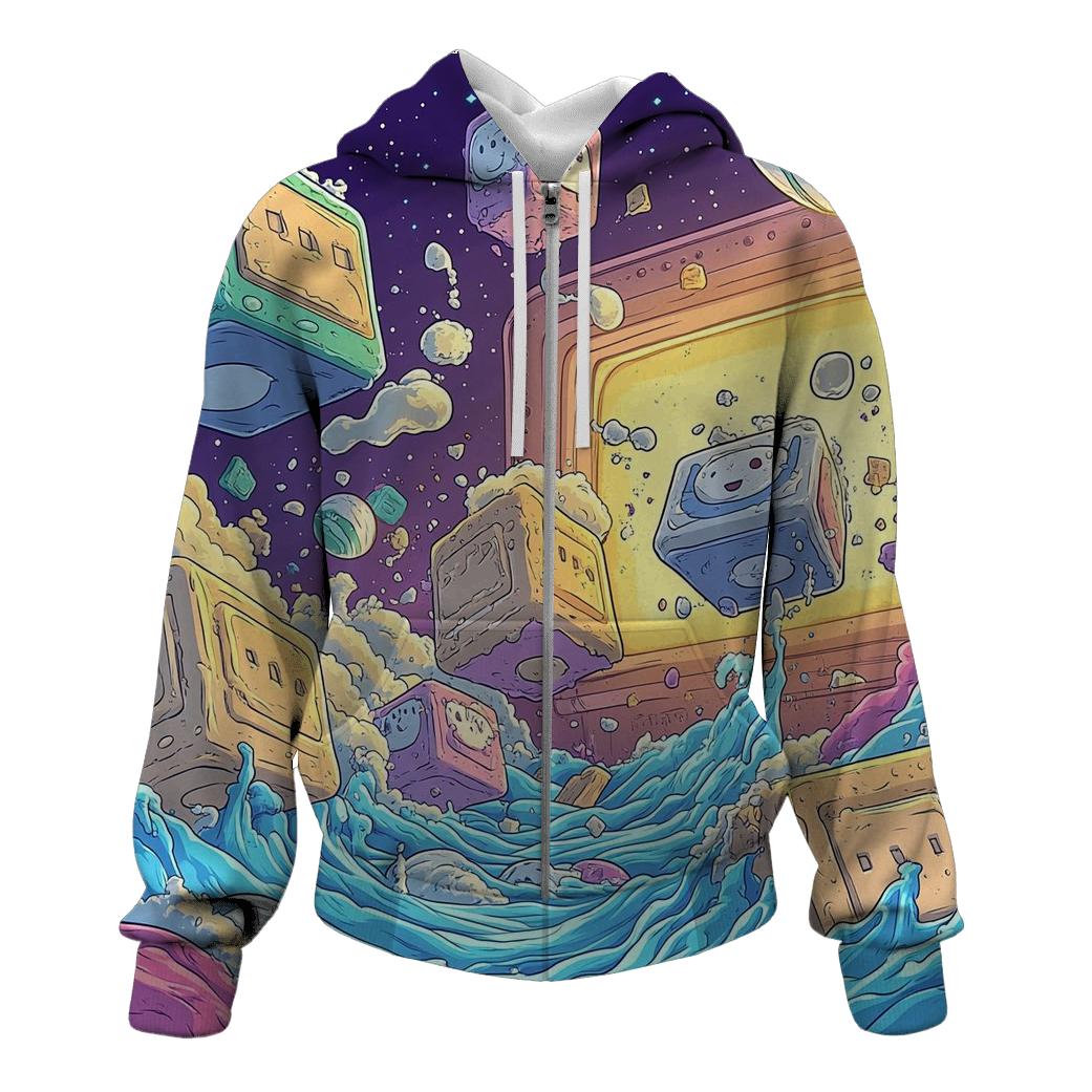 Cosmic Cereal Crash lightweight hoodies