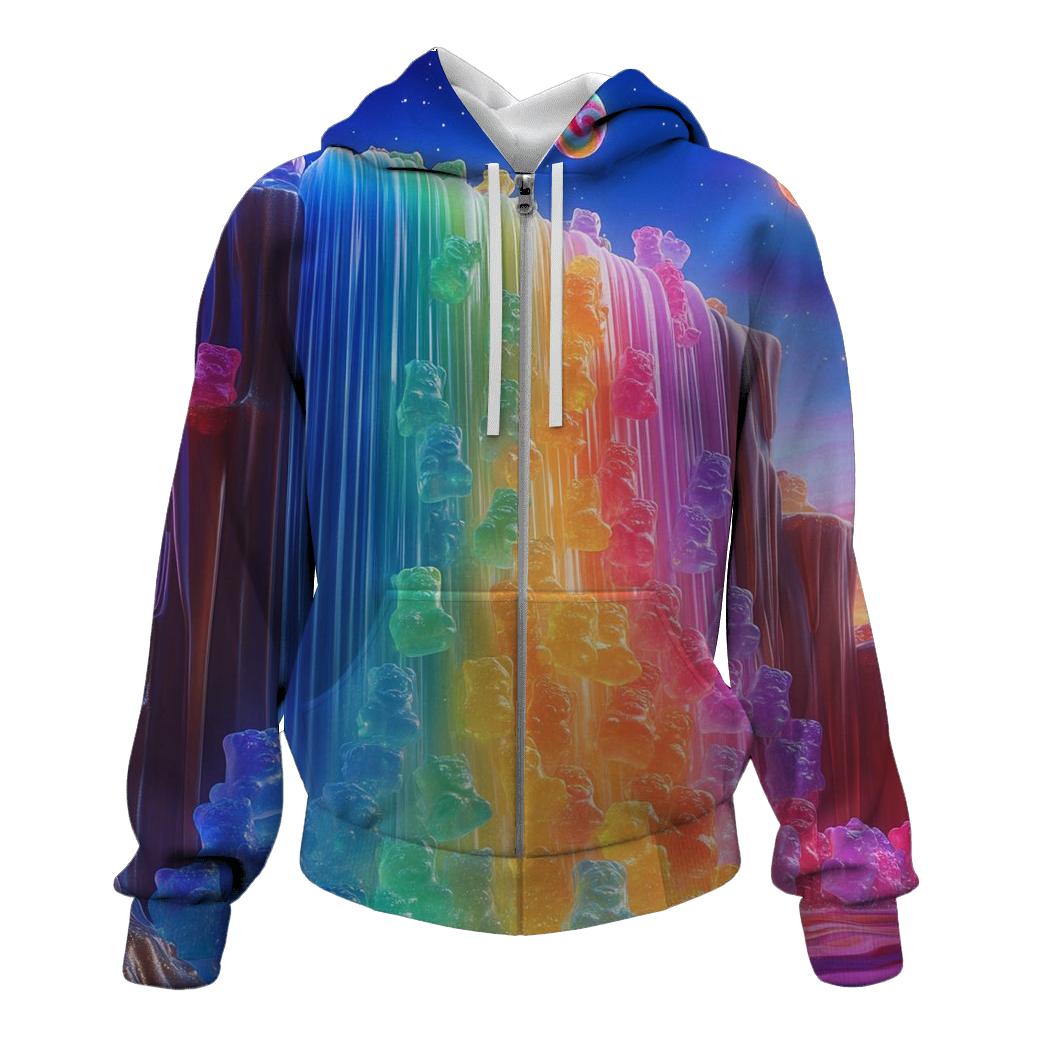 Gummy Galaxy Cascade designer hoodies