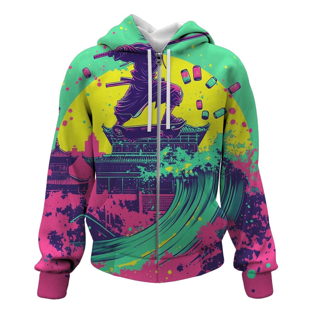 Skateboard Samurai Soda pullover hoodies