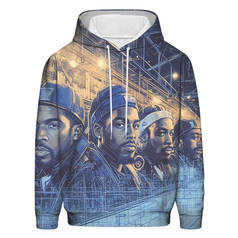 Underground Cipher Blueprint hoodies fashion