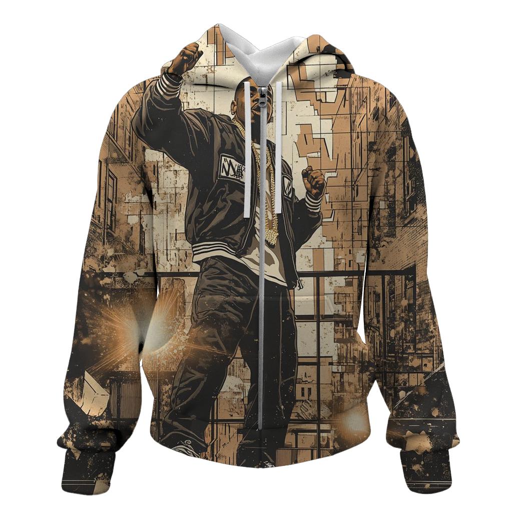Brooklyn Cipher Mosaic embroidered hoodies