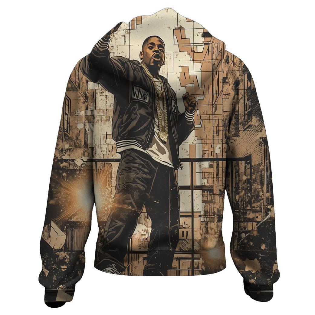 Brooklyn Cipher Mosaic embroidered hoodies