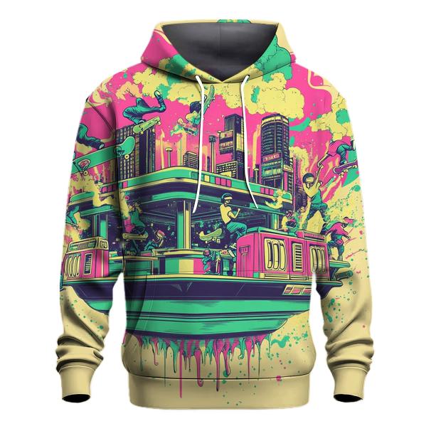 Neon Skate Diner Riot zip-up hoodies