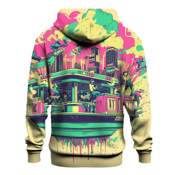 Neon Skate Diner Riot zip-up hoodies