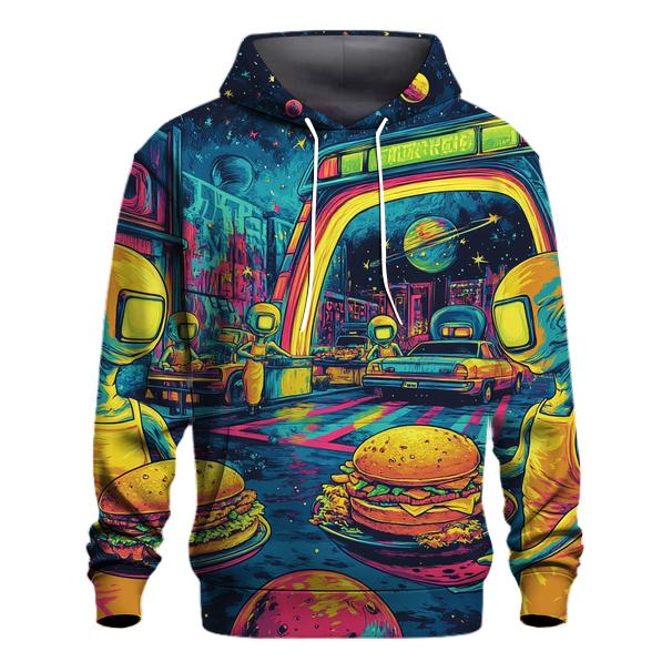 Alien Drive-Thru Deli printed hoodies