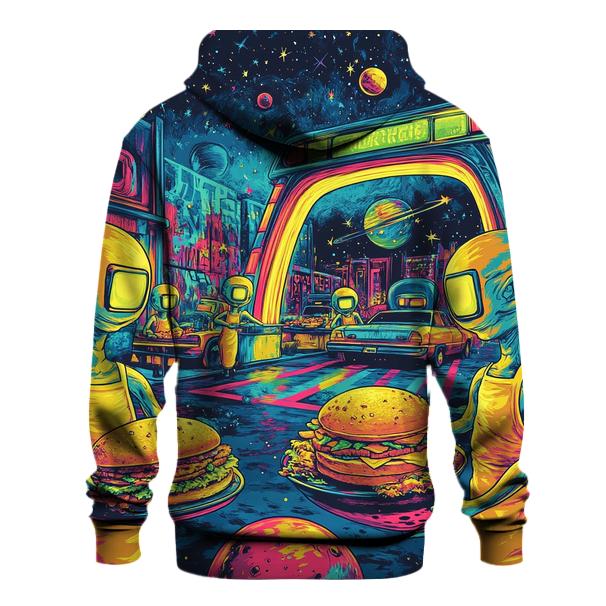 Alien Drive-Thru Deli printed hoodies