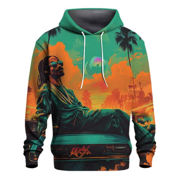 West Coast Sunset Cipher graphic hoodies