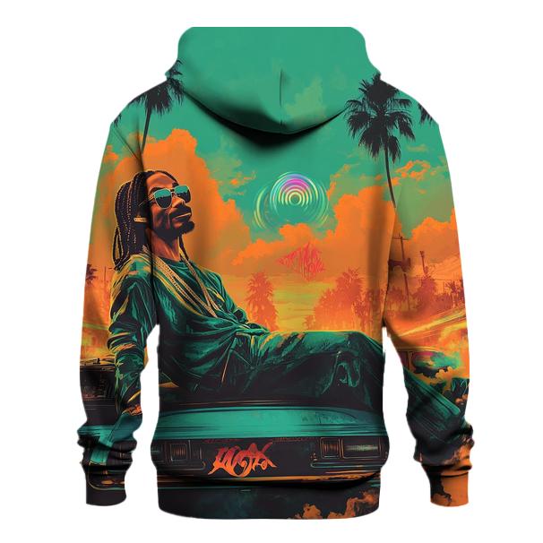 West Coast Sunset Cipher graphic hoodies