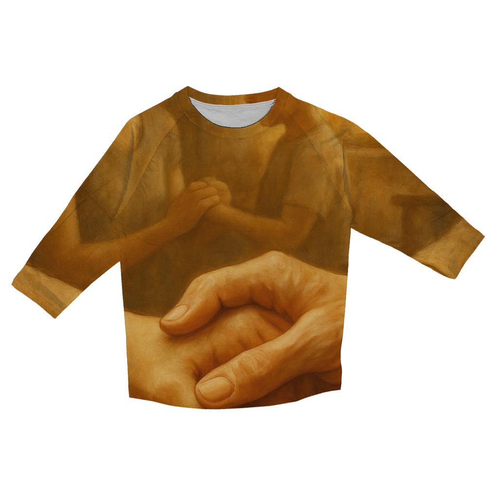 Hands That Hold Time stylish quarter sleeve tops