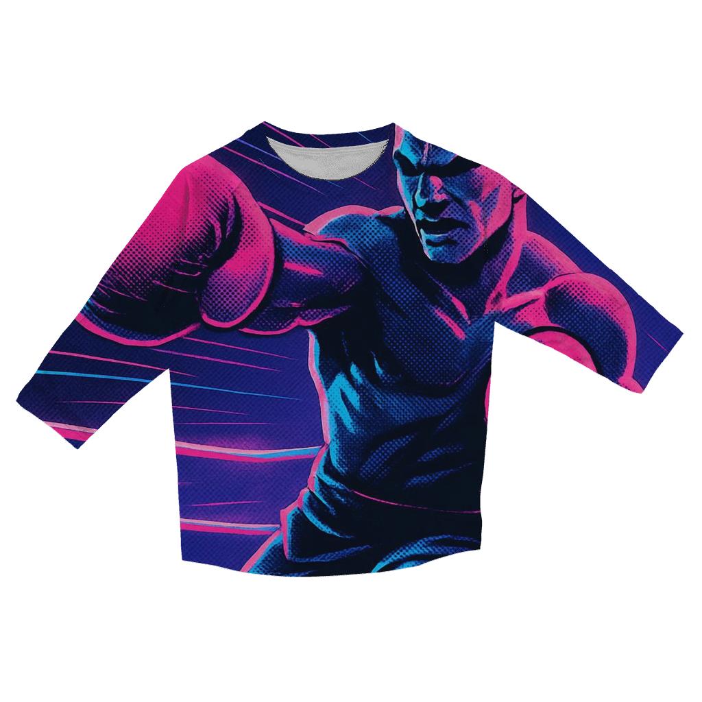 Neon Boxing Arena designer 3/4 sleeve blouses