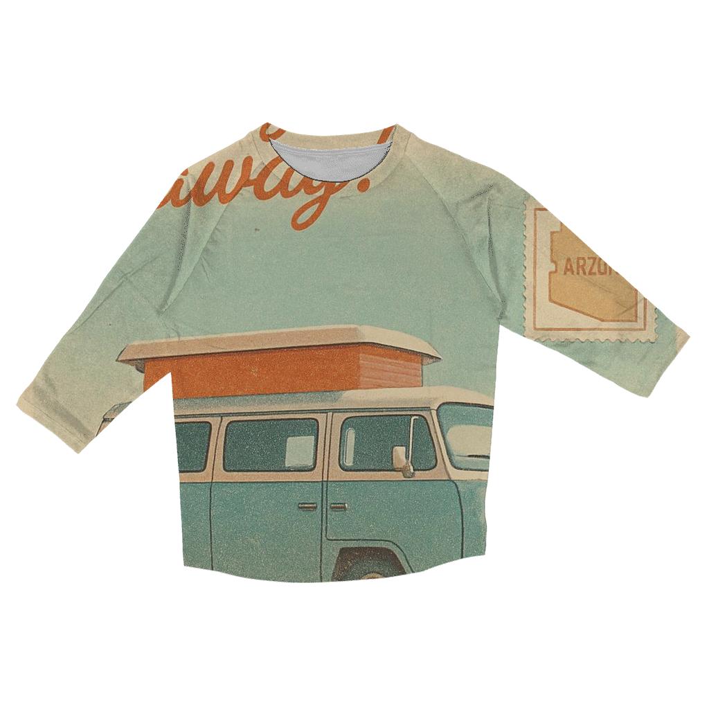Sunfaded Roadtrip Camper designer 3/4 sleeve blouses