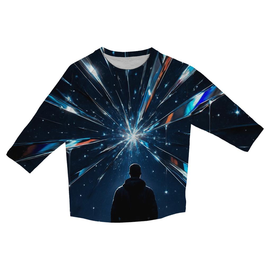 Midnight Prism fashion 3/4 sleeve shirts