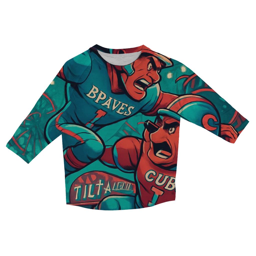 Midnight Carnival Clash stylish quarter sleeve tops