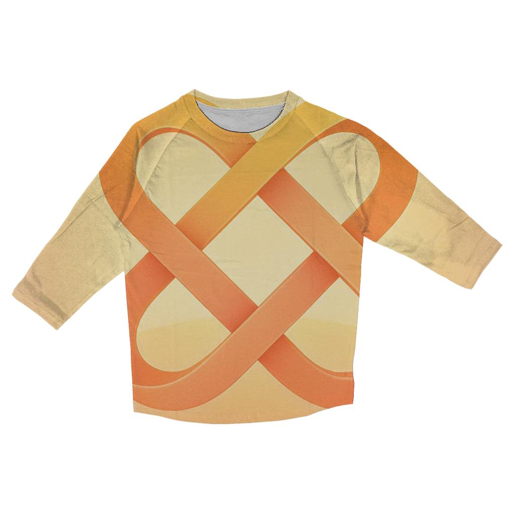 Infinite Knot Of Dawn casual three quarter sleeve shirts