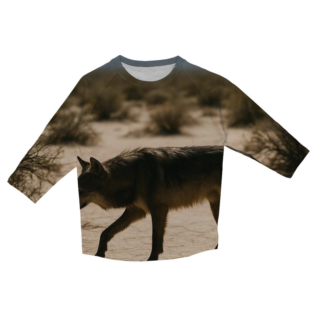 Desert Ghost At Noon printed three quarter sleeve shirts