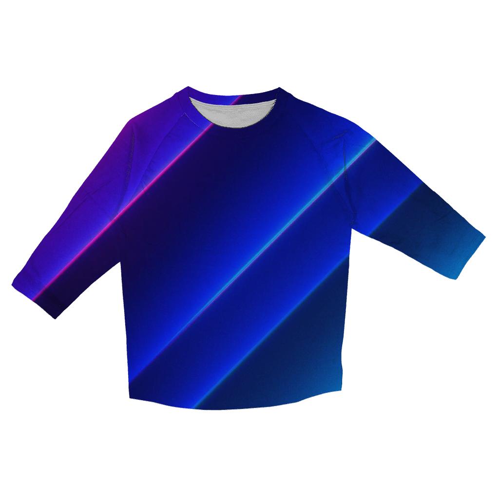 Neon Metro Fade printed three quarter sleeve shirts