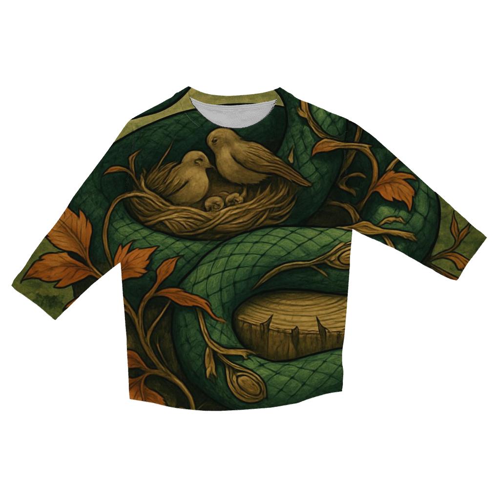 Forest Loom Ouroboros custom 3/4 sleeve shirts