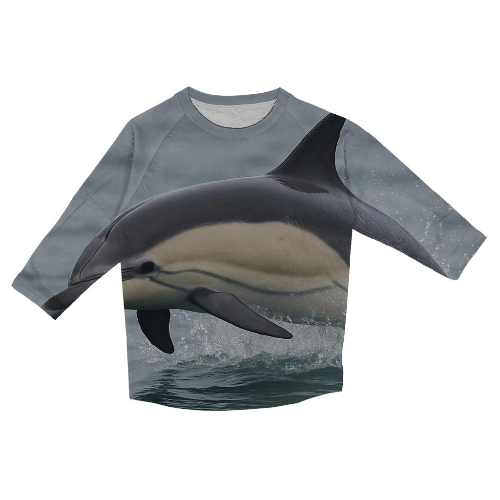 Kelp Surface — Common Dolphin casual three quarter sleeve shirts