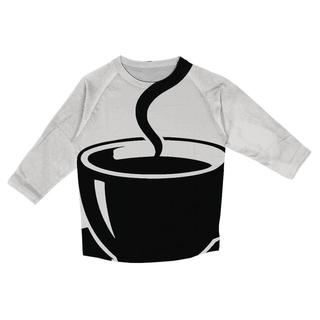 Steam Spiral Silhouette fashion 3/4 sleeve shirts