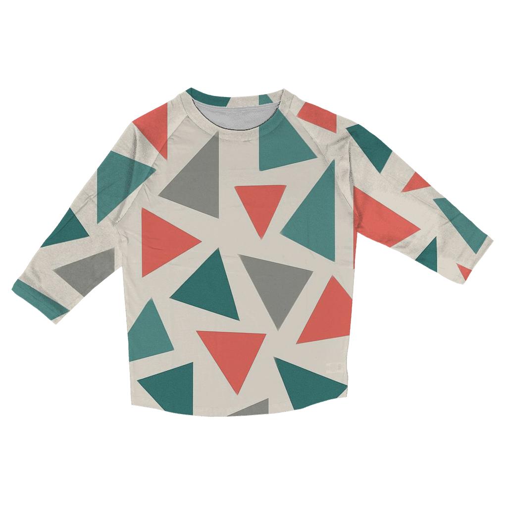 Chrome Mirage Triangles casual three quarter sleeve shirts