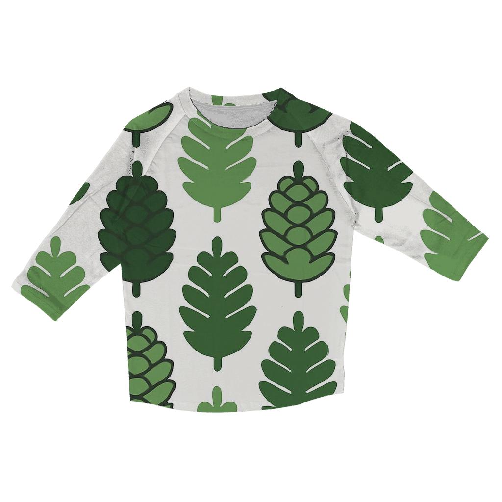 Pinecone Rhythm trendy 3/4 sleeve tops
