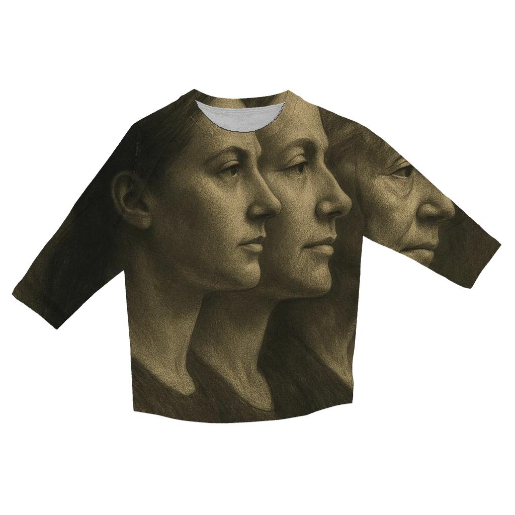 The Silent Strength printed three quarter sleeve shirts