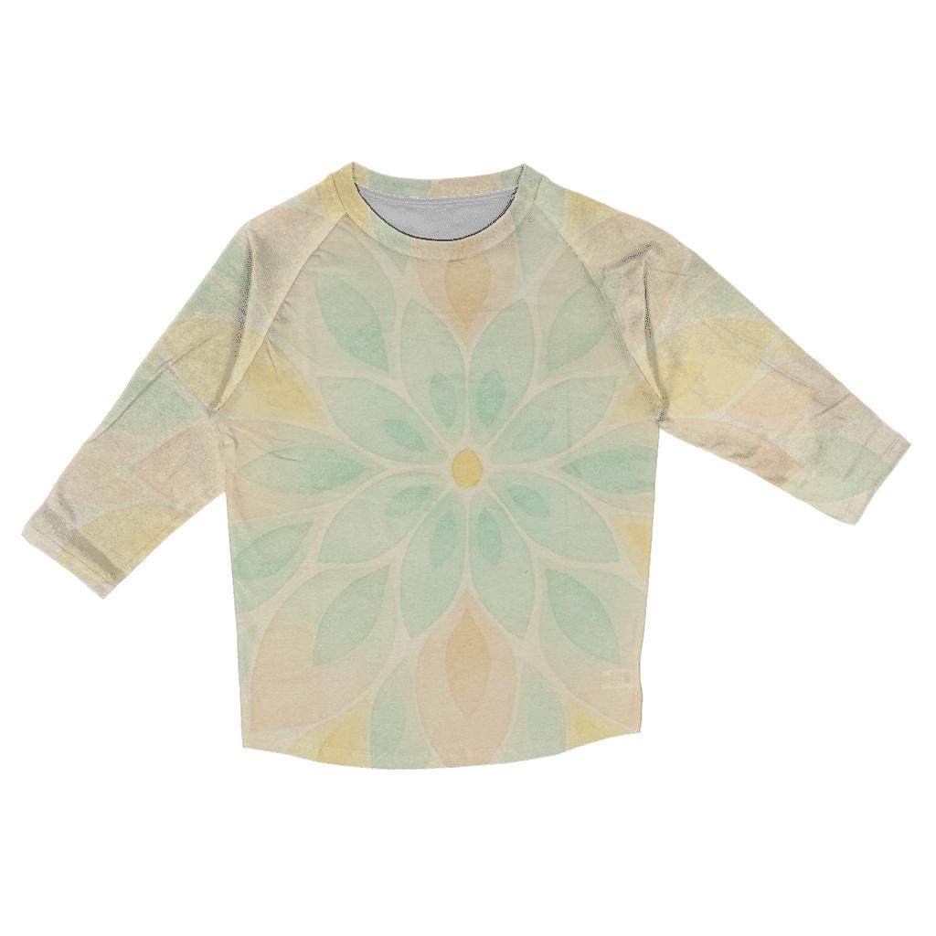 Quiet Bloom Circle casual three quarter sleeve shirts