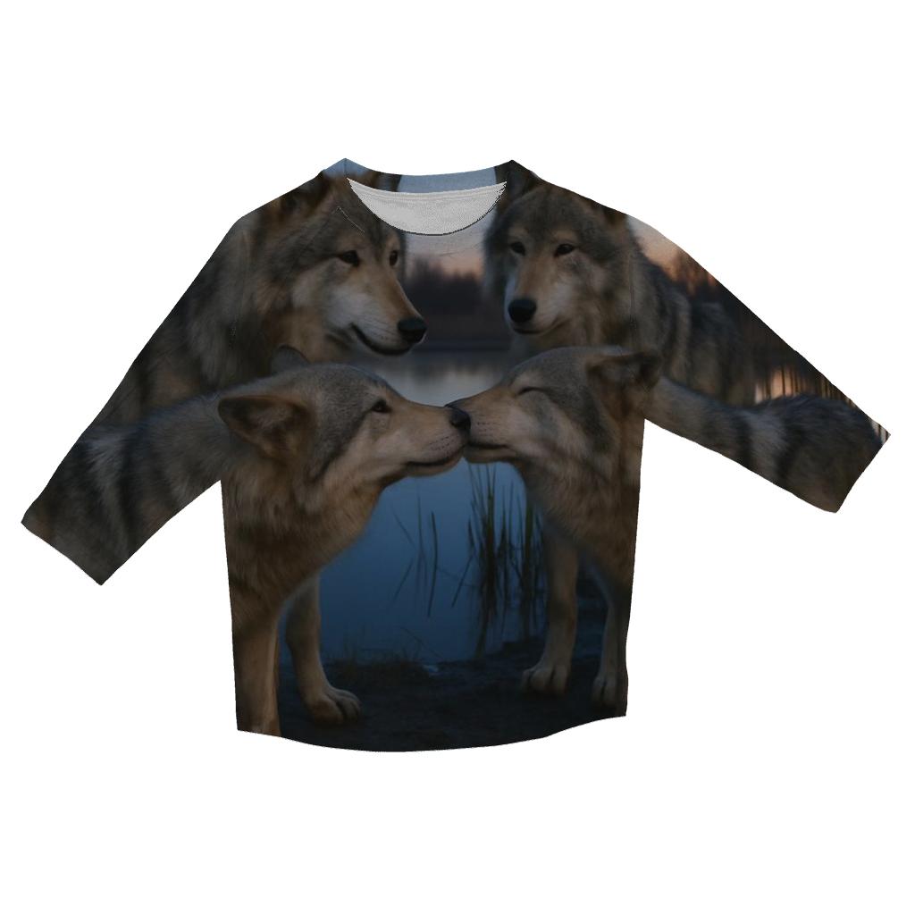Wetland Reunion At Twilight fashion 3/4 sleeve shirts