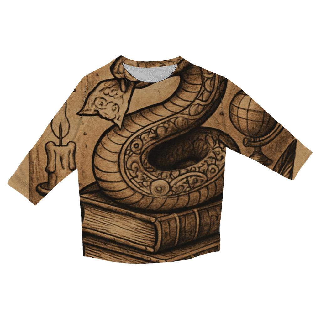 Library Ouroboros Archivist stylish quarter sleeve tops