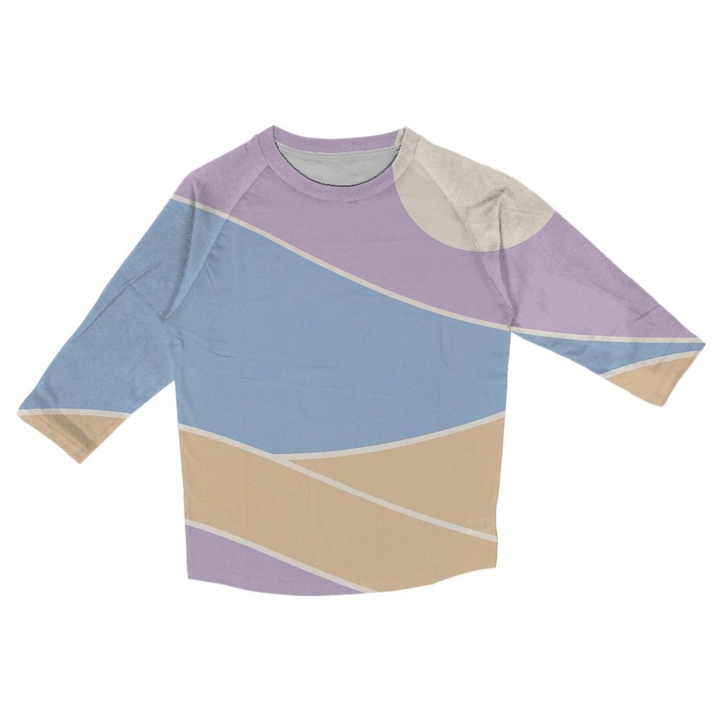 Abstract Geometry Horizon personalized 3/4 sleeve tees