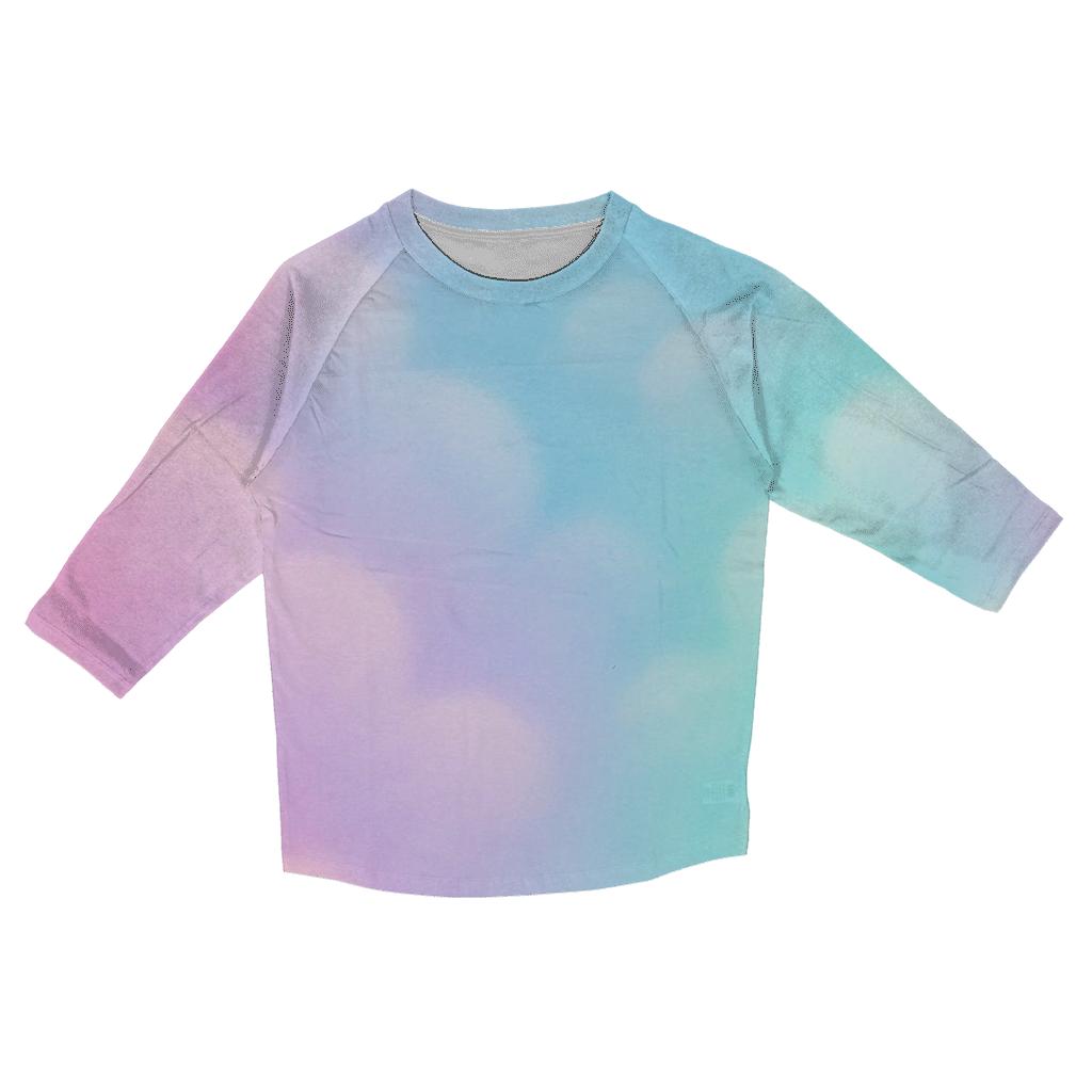 Candy Cloud Cascade printed three quarter sleeve shirts