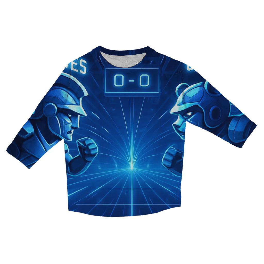 Glass Stadium Mirror Match printed three quarter sleeve shirts