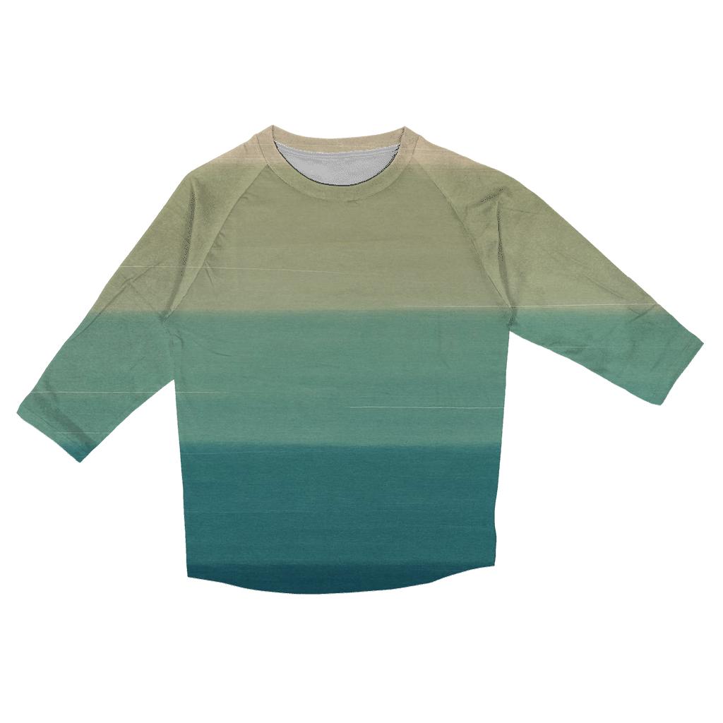 Horizon Stripe Calm casual three quarter sleeve shirts