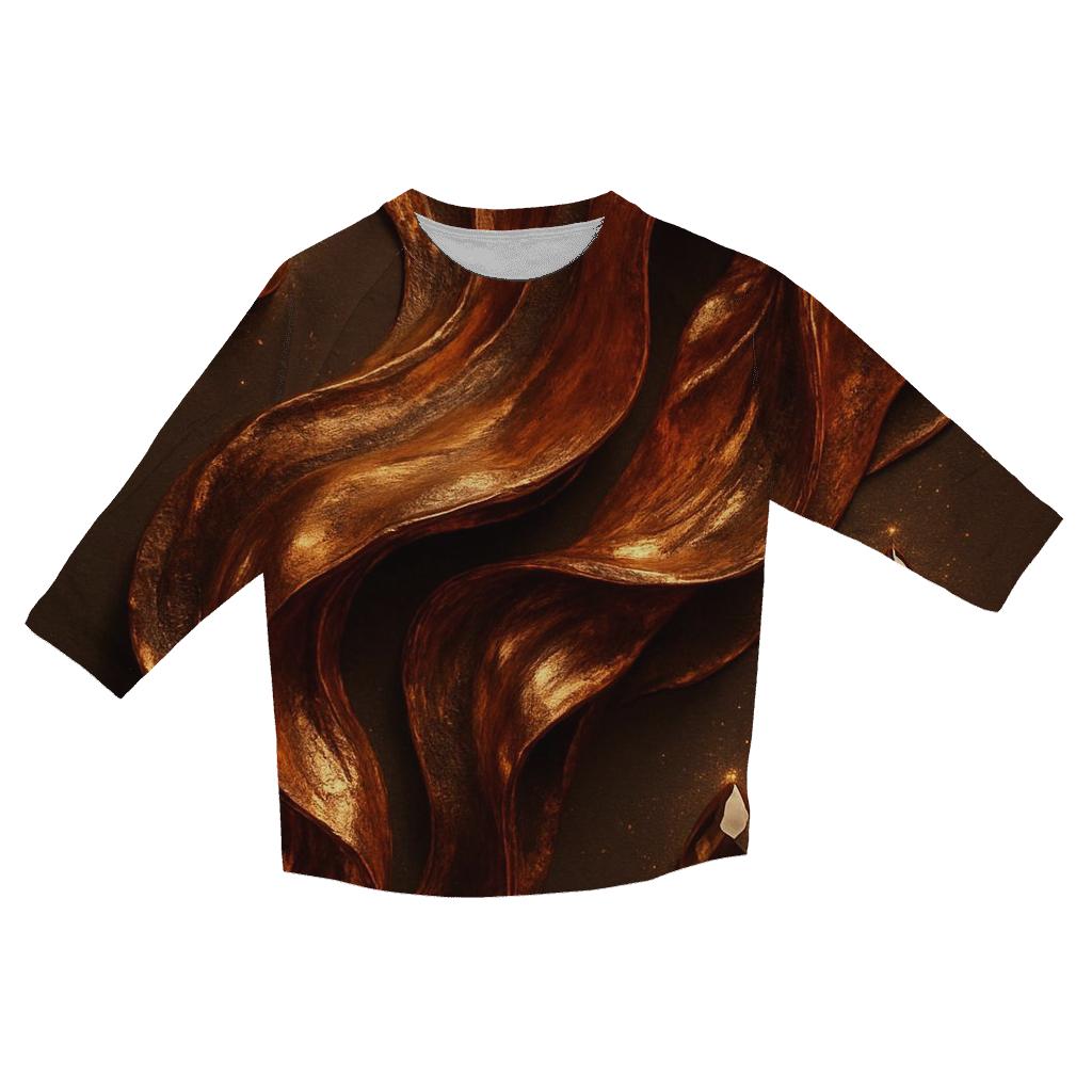 Copper Cascade stylish quarter sleeve tops