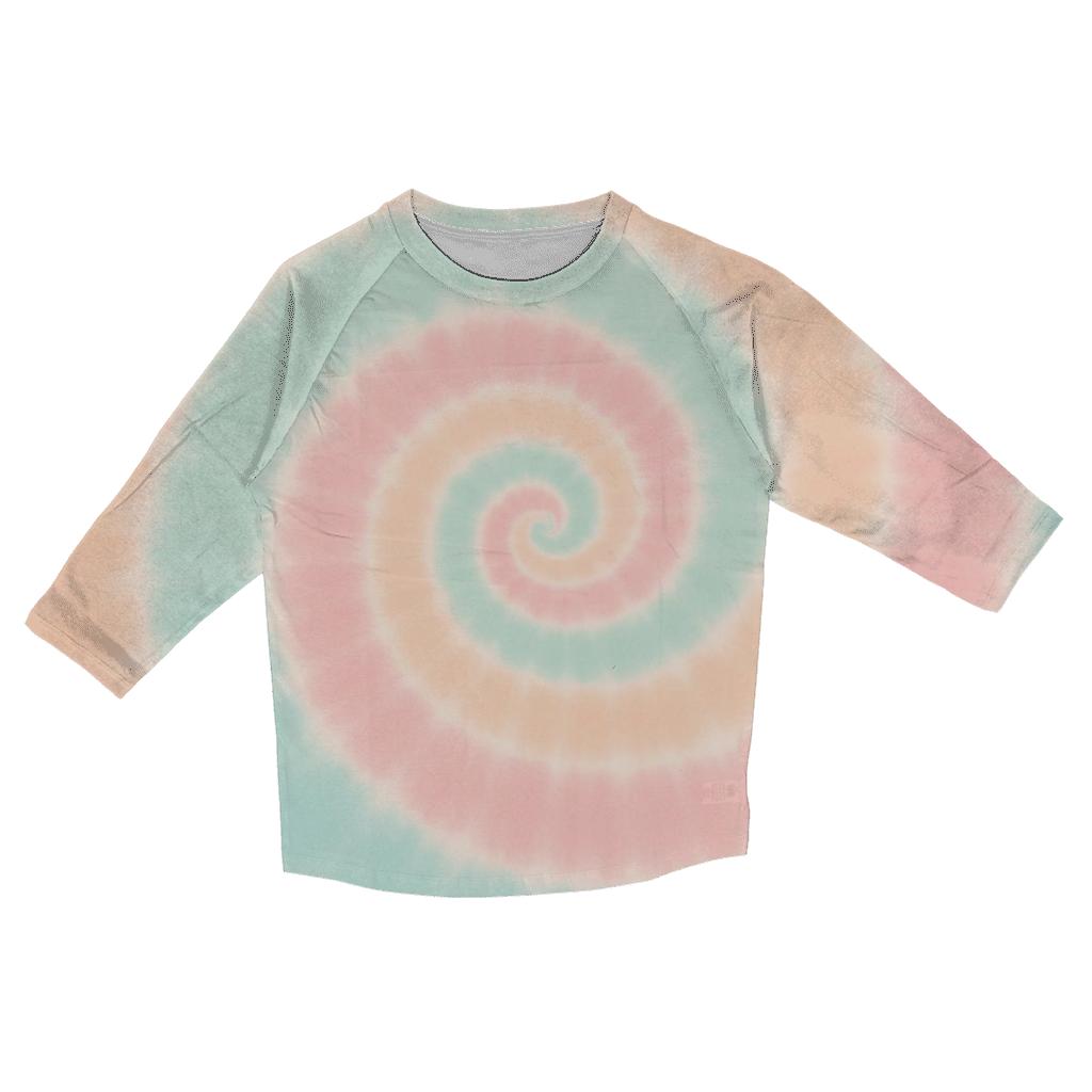 Pastel Spiral Ombre printed three quarter sleeve shirts