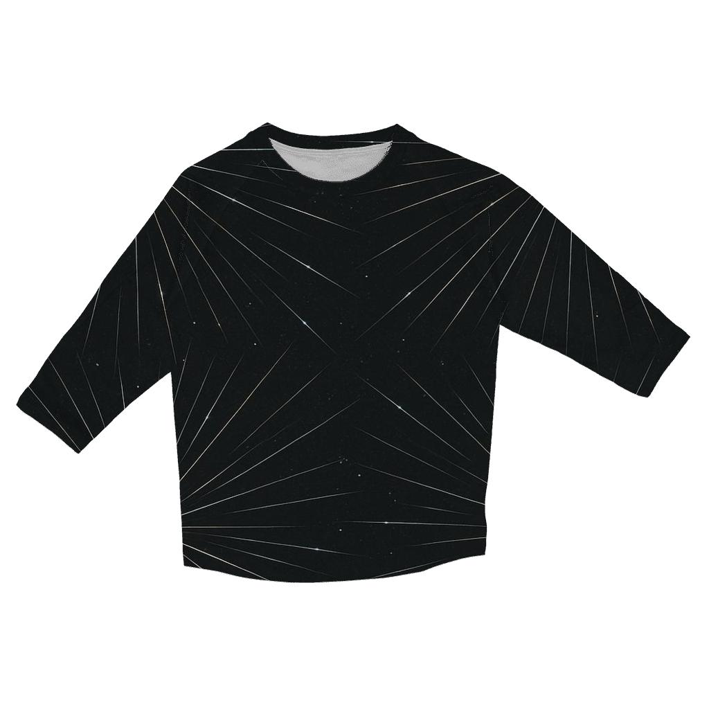 Meteor Trail Radiant Grid personalized 3/4 sleeve tees
