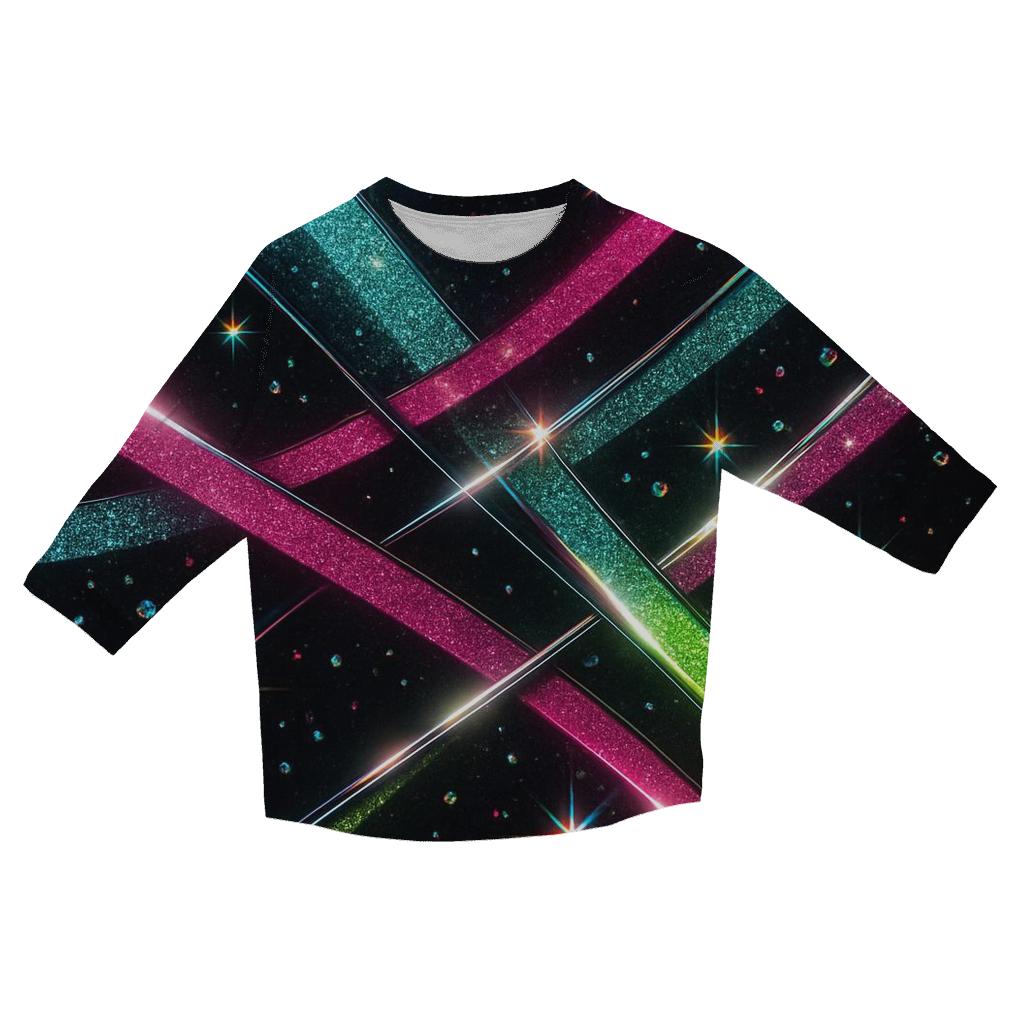 Neon Stardust printed three quarter sleeve shirts
