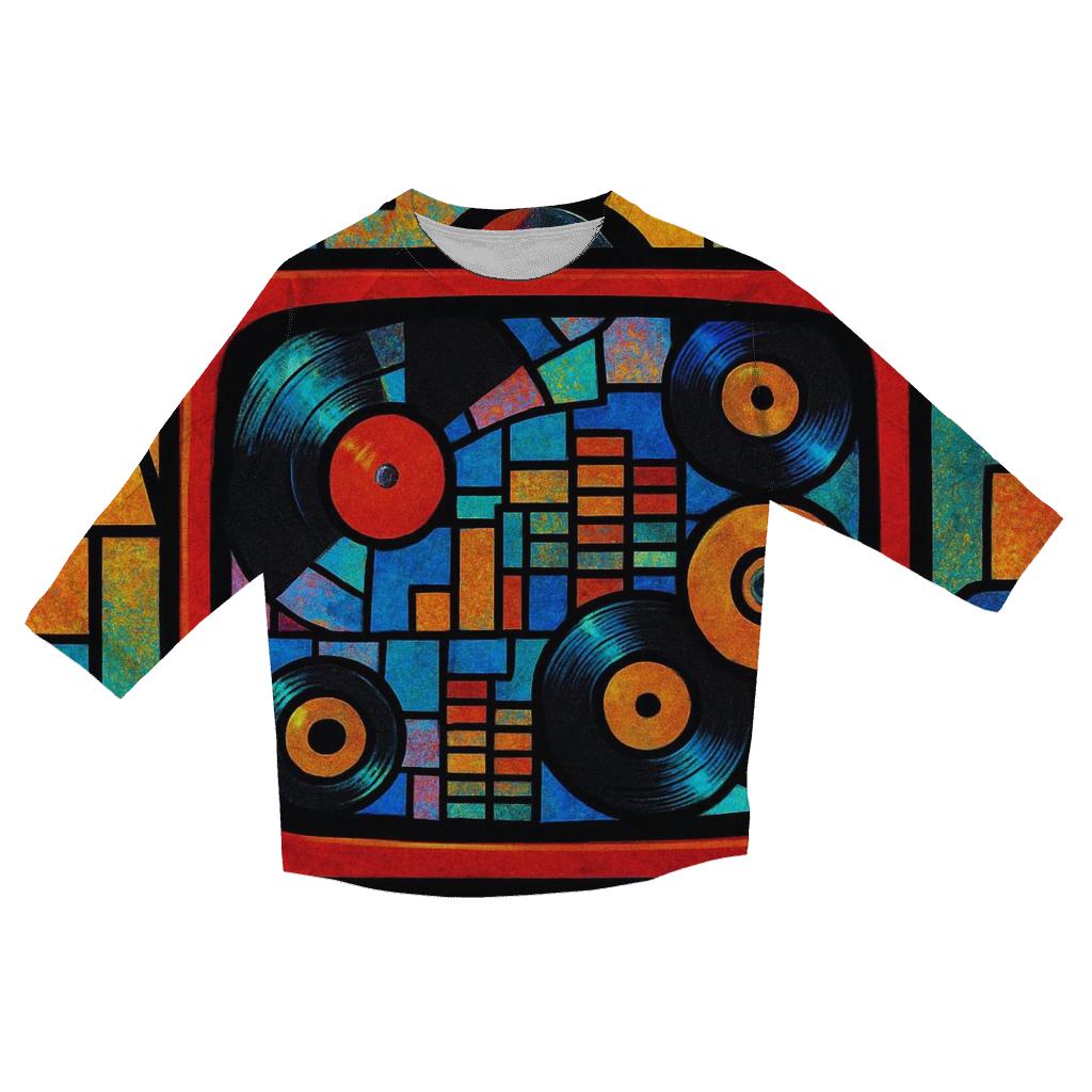 Retro TV Remix custom 3/4 sleeve shirts
