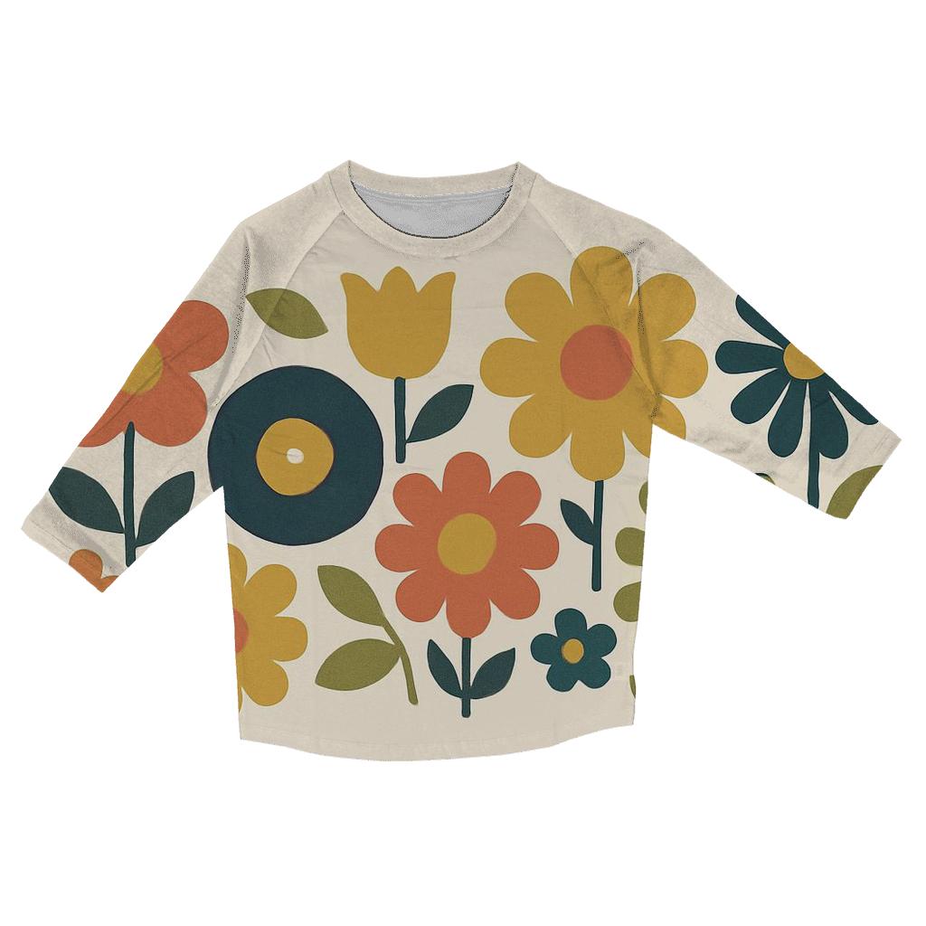 Boogie Floral Band personalized 3/4 sleeve tees