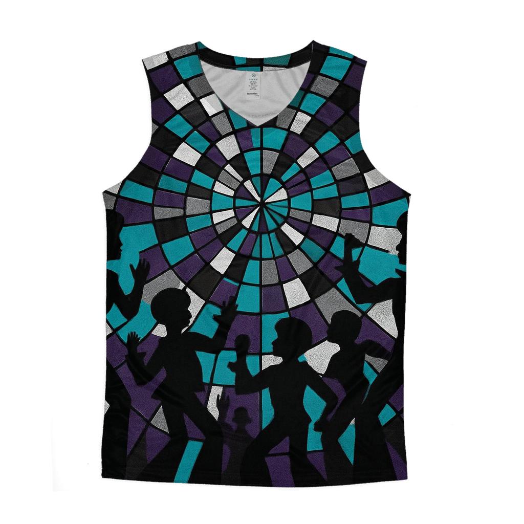 Disco Mirror Mosaic custom tank tops