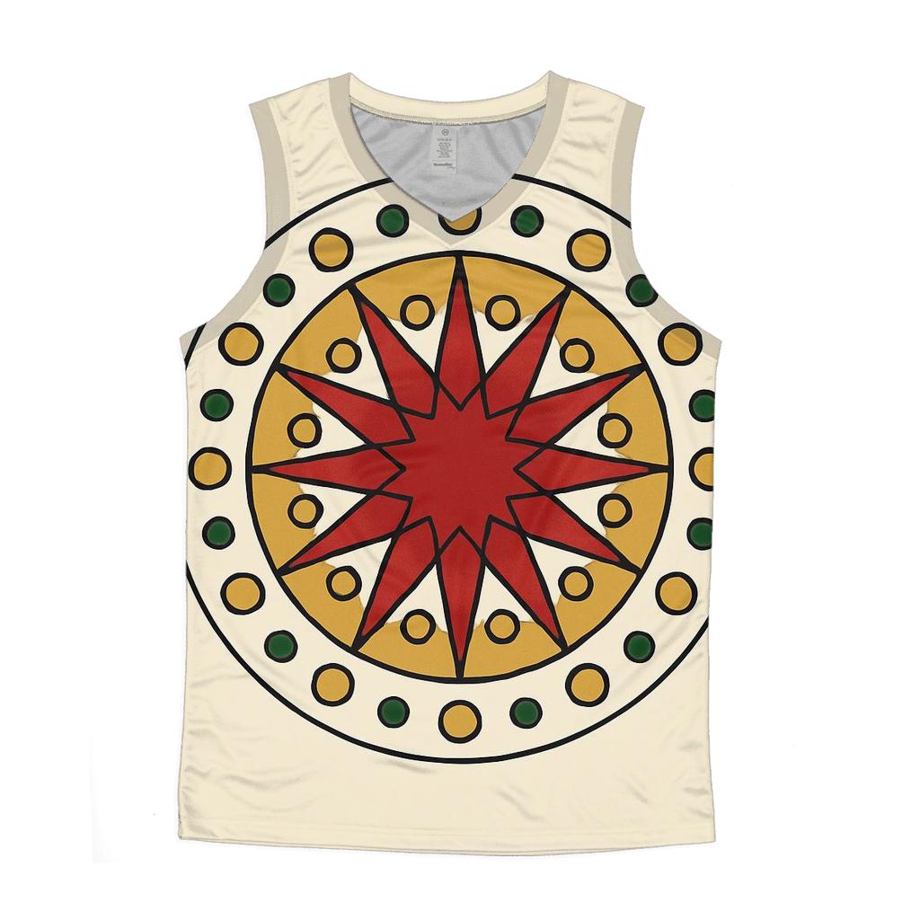 Starburst Ornament Mandala graphic print tank tops