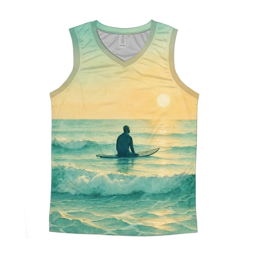 Coastal Surf Meditation custom tank tops