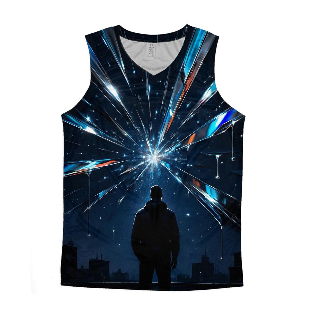 Midnight Prism graphic print tank tops