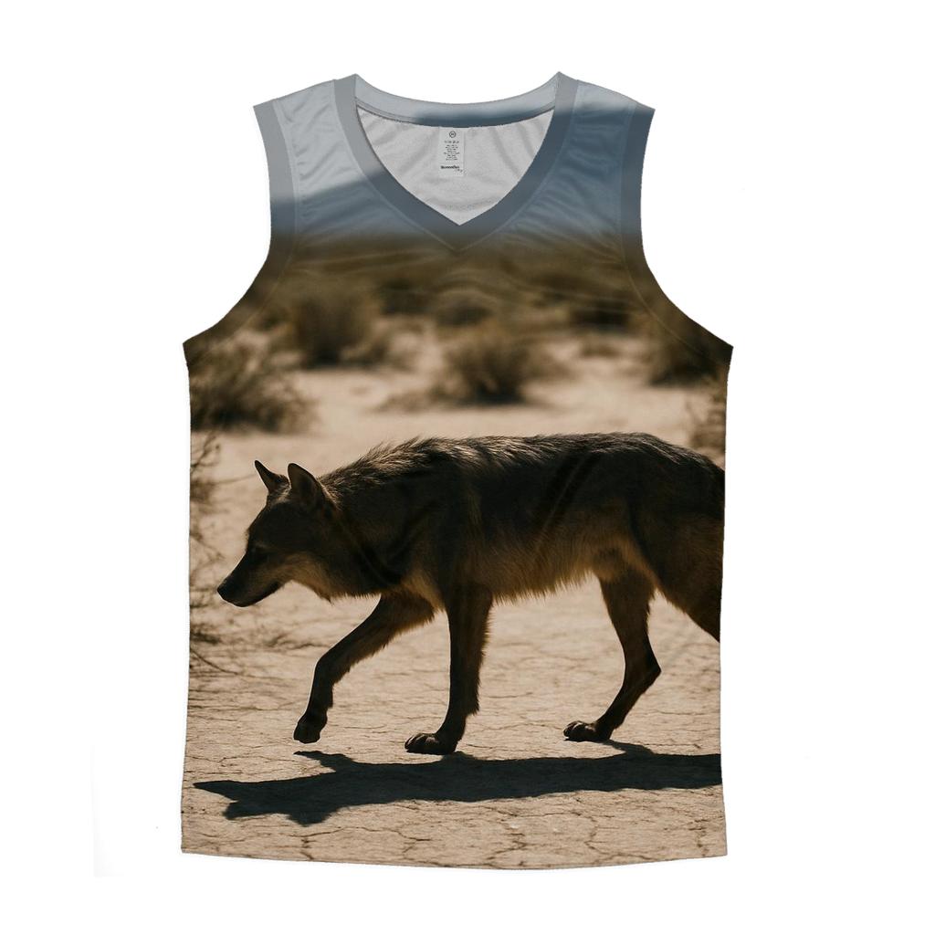 Desert Ghost At Noon personalized athletic tanks