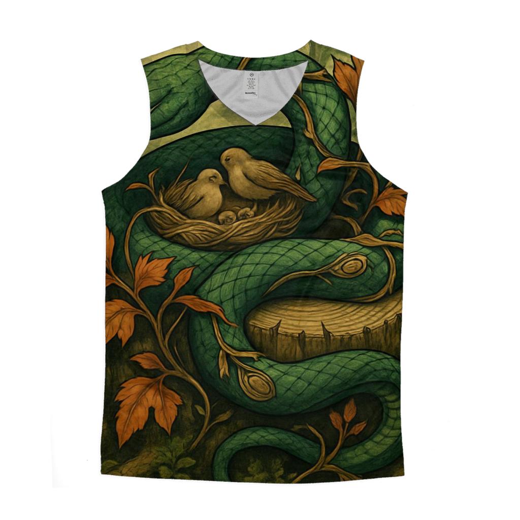 Forest Loom Ouroboros cotton sleeveless tops