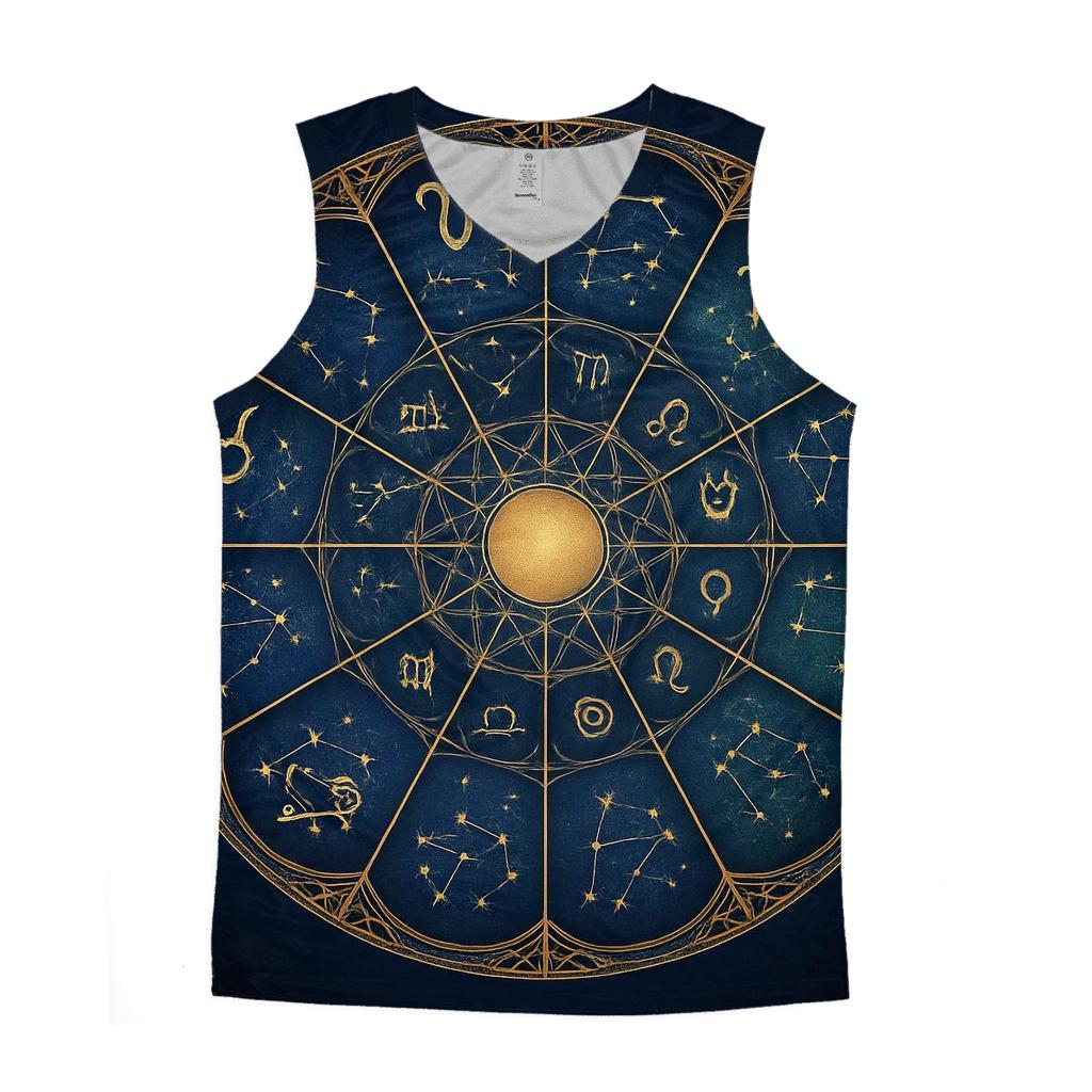 Zodiac Wheel Mandala Circle designer workout tanks